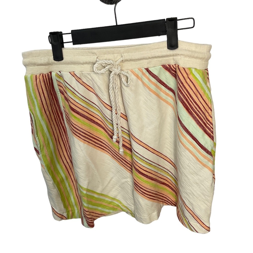 Woolrich Women Multi Color Stripe Active Skirt Pockets Stretch Size M